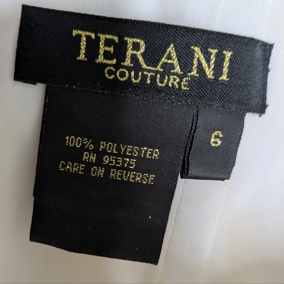Terani Couture Sequin Strapless Mini Dress Size 6 - Picture 4 of 7